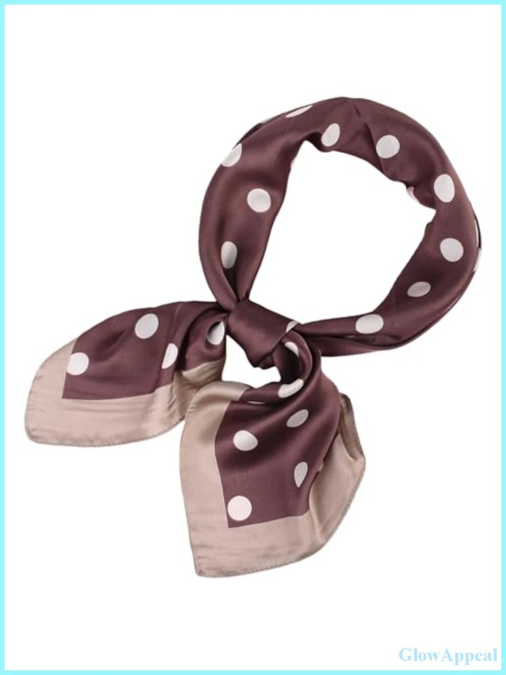 Silky Soft Polka Dot Square Head Scarf for Women Multifunctional Hair Scarf